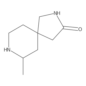(5R,7S)-7-methyl-2,8-diazaspiro[4.5]decan-3-one结构式