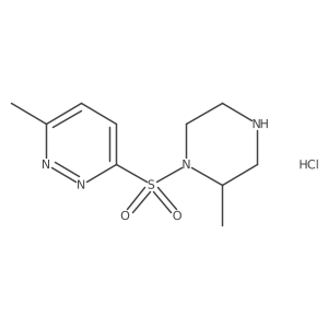 3-Methyl-6-((2-methylpiperazin-1-yl)sulfonyl)pyridazine hydrochloride结构式