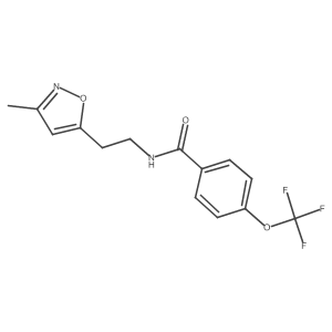 N-(2-(3-methylisoxazol-5-yl)ethyl)-4-(trifluoromethoxy)benzamide结构式