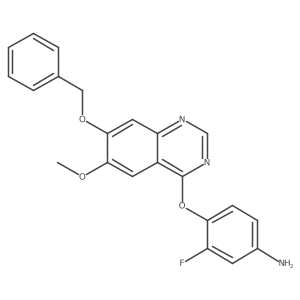 4-((7-(Benzyloxy)-6-methoxyquinazolin-4-yl)oxy)-3-fluoroaniline Structure