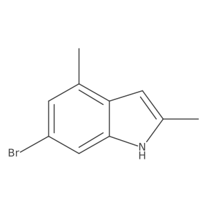 6-bromo-2,4-dimethyl-1H-indole结构式