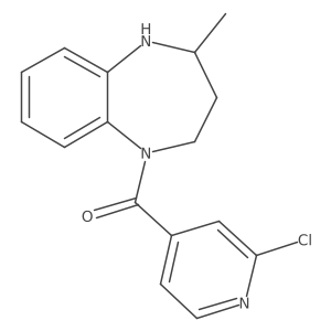 (2-Chloropyridin-4-yl)-(2-methyl-1,2,3,4-tetrahydro-1,5-benzodiazepin-5-yl)methanone结构式