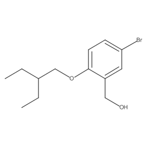 5-bromo-2-(2-ethylbutoxy)Benzenemethanol结构式