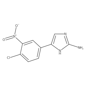 5-(4-chloro-3-nitrophenyl)-1H-imidazol-2-amine结构式