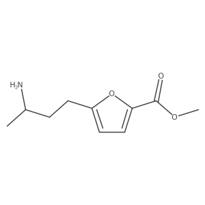 Methyl 5-(3-aminobutyl)furan-2-carboxylate Structure