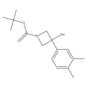 Tert-butyl 3-(3,4-dimethylphenyl)-3-hydroxyazetidine-1-carboxylate Structure