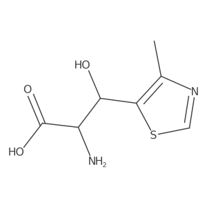 2-Amino-3-hydroxy-3-(4-methyl-1,3-thiazol-5-yl)propanoic acid Structure