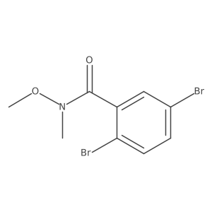 2,5-Dibromo-N-methoxy-N-methylbenzamide结构式