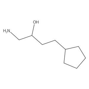 1-Amino-4-cyclopentylbutan-2-ol Structure