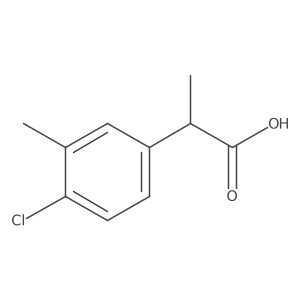 2-(4-Chloro-3-methylphenyl)propanoic acid结构式