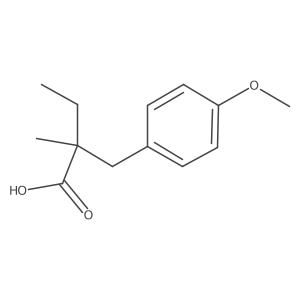 2-(4-Methoxybenzyl)-2-methylbutanoic acid Structure