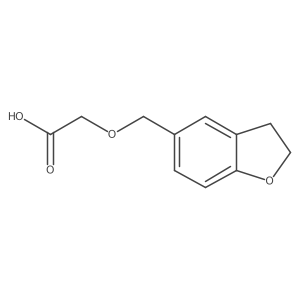 2-[(2,3-Dihydro-1-benzofuran-5-yl)methoxy]acetic acid结构式