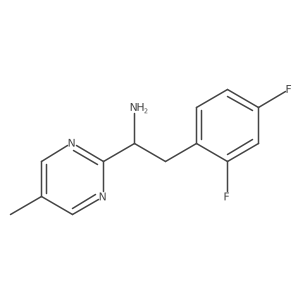 2-(2,4-Difluorophenyl)-1-(5-methylpyrimidin-2-yl)ethan-1-amine结构式