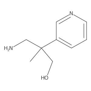 3-Amino-2-methyl-2-(pyridin-3-yl)propan-1-ol结构式