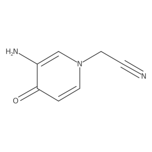 2-(3-Amino-4-oxo-1,4-dihydropyridin-1-YL)acetonitrile结构式