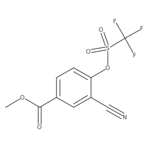Methyl 3-Cyano-4-(trifluoromethylsulfonyloxy)benzoate Structure