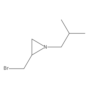 2-(Bromomethyl)-1-(2-methylpropyl)aziridine Structure