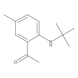 1-[2-[(1,1-Dimethylethyl)amino]-5-methylphenyl]ethanone Structure