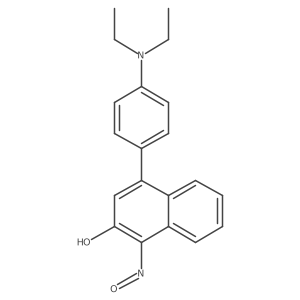 4-[4-(Diethylamino)phenyl]-1-nitrosonaphthalen-2-ol Structure