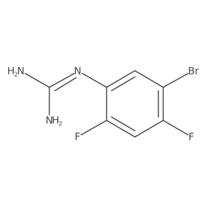 1-(5-Bromo-2,4-difluorophenyl)guanidine结构式