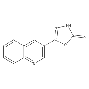 5-(3-Quinolinyl)-1,3,4-oxadiazole-2(3H)-thione Structure