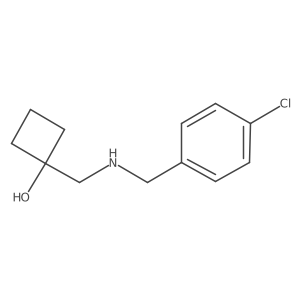1-({[(4-Chlorophenyl)methyl]amino}methyl)cyclobutan-1-ol Structure