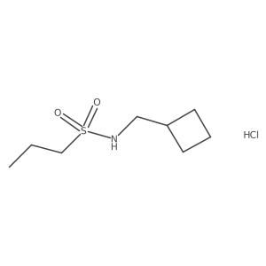 N-(cyclobutylmethyl)propane-1-sulfonamide hydrochloride结构式