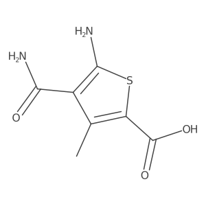 5-Amino-4-carbamoyl-3-methylthiophene-2-carboxylic acid Structure