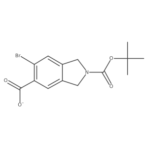 6-Bromo-2-(tert-butoxycarbonyl)isoindoline-5-carboxylate Structure
