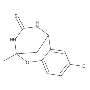 4-Chloro-9-methyl-8-oxa-10,12-diazatricyclo[7.3.1.0^{2,7}]trideca-2,4,6-triene-11-thione结构式