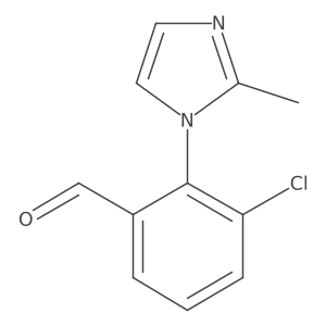 3-Chloro-2-(2-methyl-1H-imidazol-1-yl)benzaldehyde Structure
