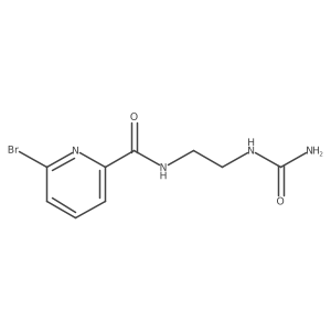 6-bromo-N-(2-ureidoethyl)picolinamide结构式