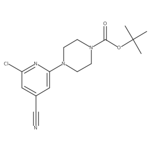 Tert-butyl 4-(6-chloro-4-cyanopyridin-2-yl)piperazine-1-carboxylate Structure