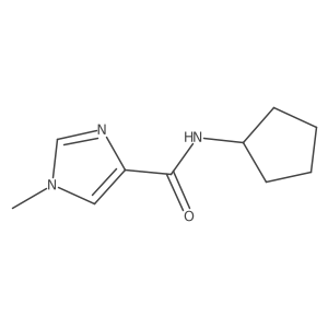 N-Cyclopentyl-1-methylimidazole-4-carboxamide结构式
