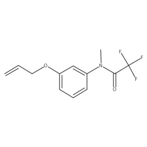 N-(3-(Allyloxy)phenyl)-2,2,2-trifluoro-N-methylacetamide结构式