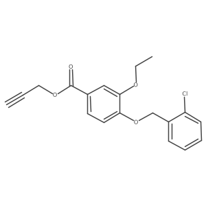 Prop-2-yn-1-yl 4-((2-chlorobenzyl)oxy)-3-ethoxybenzoate Structure