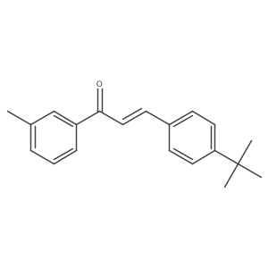 (2E)-3-(4-tert-Butylphenyl)-1-(3-methylphenyl)prop-2-en-1-one Structure