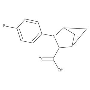 2-(4-Fluorophenyl)-2-azabicyclo[2.1.1]hexane-3-carboxylic acid结构式