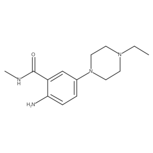2-Amino-5-(4-ethylpiperazin-1-yl)-N-methylbenzamide Structure