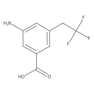 3-Amino-5-(2,2,2-trifluoroethyl)benzoicacid Structure