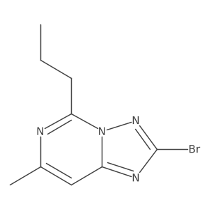 2-Bromo-7-methyl-5-propyl[1,2,4]triazolo[1,5-c]pyrimidine Structure