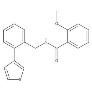 2-methoxy-N-(2-(thiophen-3-yl)benzyl)benzamide Structure