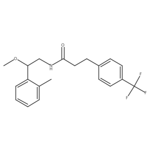 N-(2-methoxy-2-(o-tolyl)ethyl)-3-(4-(trifluoromethyl)phenyl)propanamide Structure