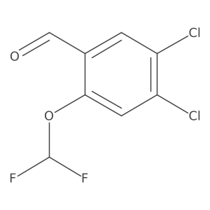4,5-Dichloro-2-(difluoromethoxy)benzaldehyde结构式