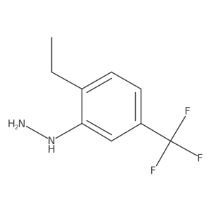 1-(2-Ethyl-5-(trifluoromethyl)phenyl)hydrazine Structure