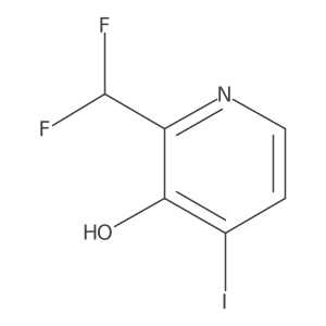 2-(Difluoromethyl)-4-iodo-3-hydroxypyridine结构式
