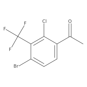 4'-Bromo-2'-chloro-3'-(trifluoromethyl)acetophenone Structure