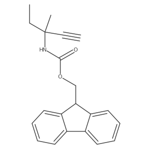 (9H-fluoren-9-yl)methyl N-(3-methylpent-1-yn-3-yl)carbamate Structure