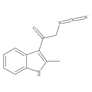 2-Azido-1-(2-methyl-1H-indol-3-yl)ethanone Structure
