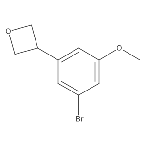 3-(3-bromo-5-methoxy-phenyl)oxetane结构式